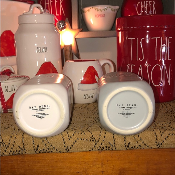 Rae Dunn OIL & VINEGAR Cruet Set (Large White & Gray) - Picture 11 of 12